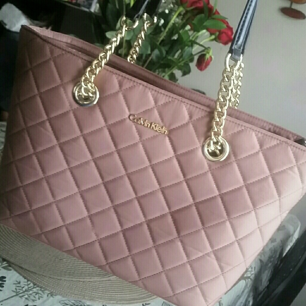 Calvin Klein Florence tote(rose/tan)